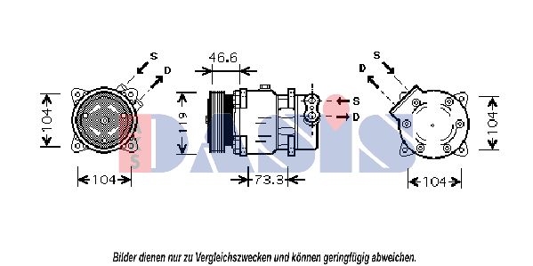 AKS DASIS Kompressor,kliimaseade 851371N